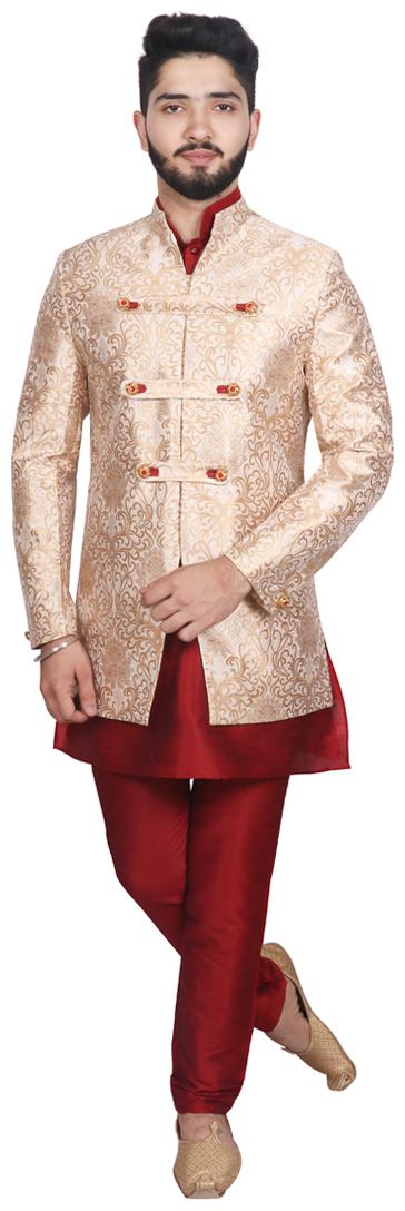 

Partywear Kurta Pant With Indo For Men