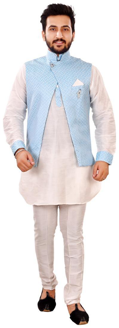 

Partywear Kurta Pent With Waistcoat