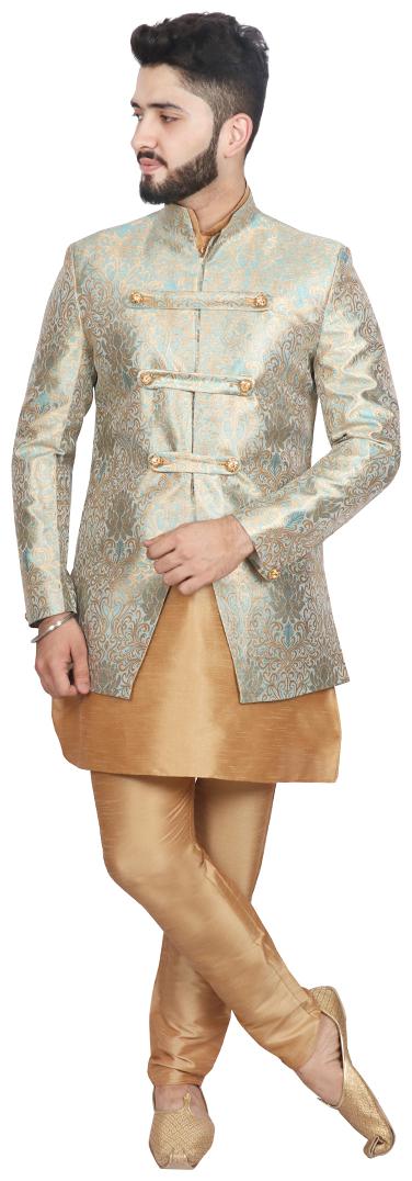 

Partywear Kurta Pant With Indo For Men