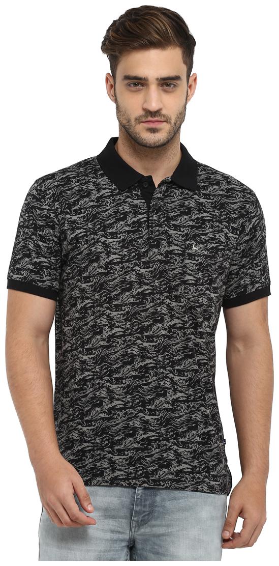

Parx Men Black Regular fit Cotton Polo collar T-Shirt - Pack Of 1