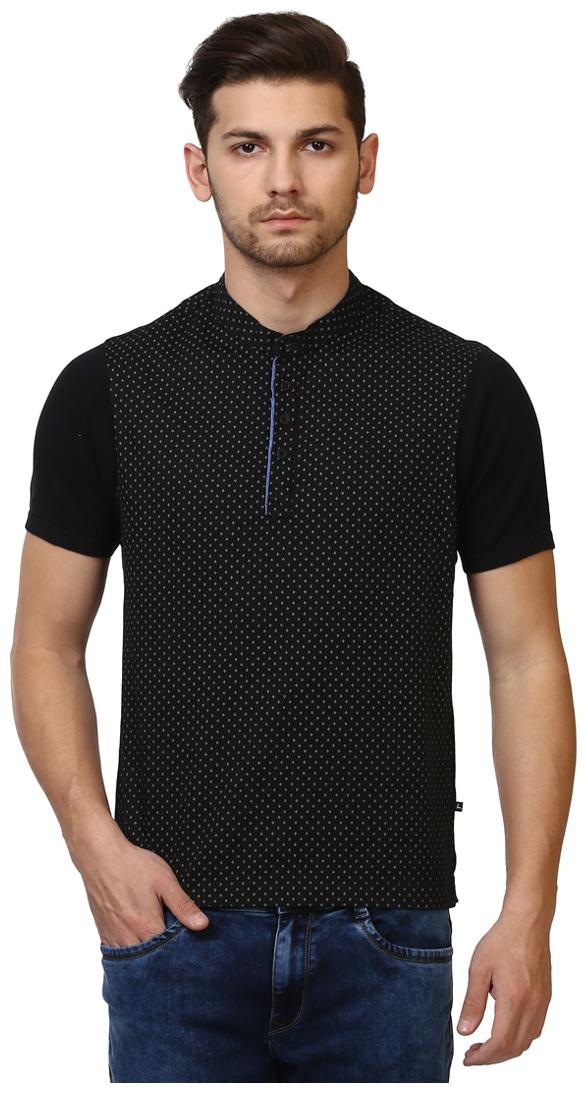 

Parx Men Black Regular fit Cotton Round neck T-Shirt - Pack Of 1