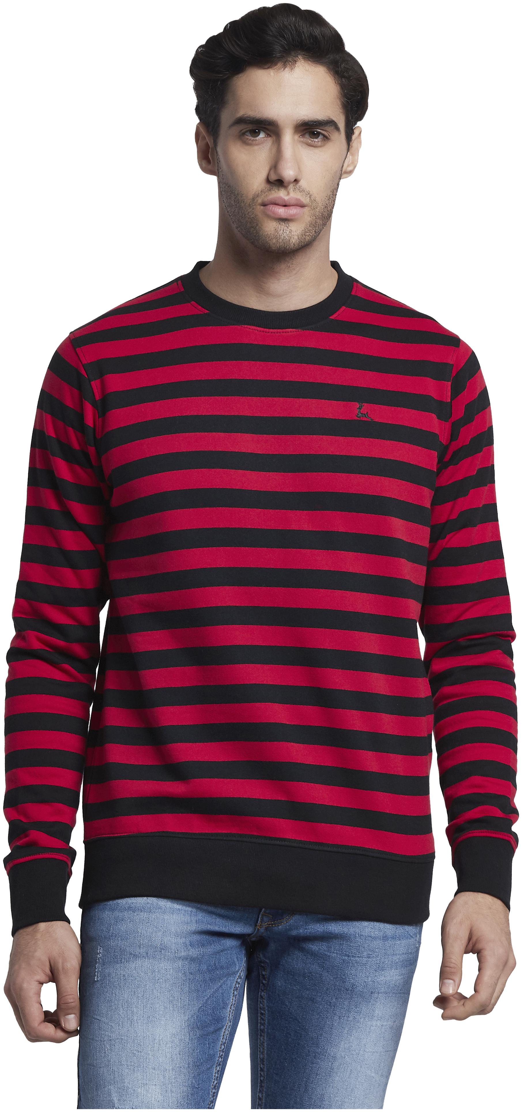 

Parx Men Black Round neck Sweatshirt