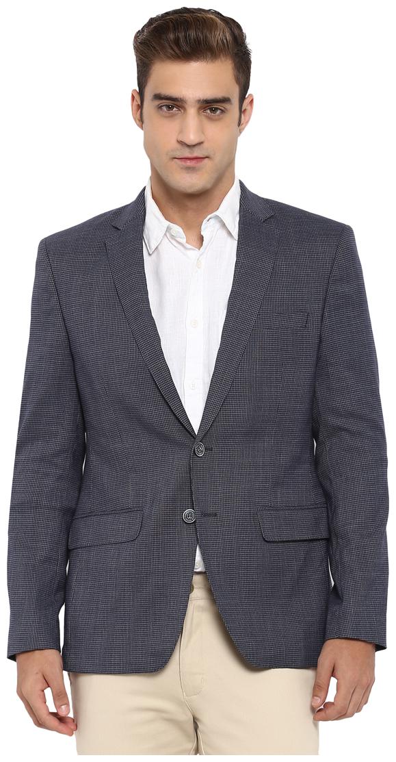 

Parx Blue Regular Blended Blazer