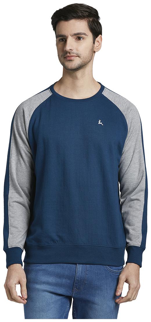 

Parx Men Blue Round neck Sweatshirt