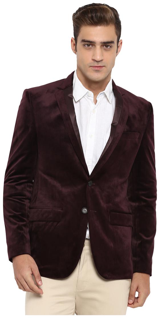 

Parx Brown Regular Blended Blazer