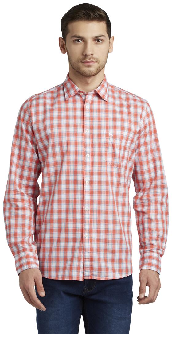 

Parx Men Red Checked Slim Fit Casual Shirt