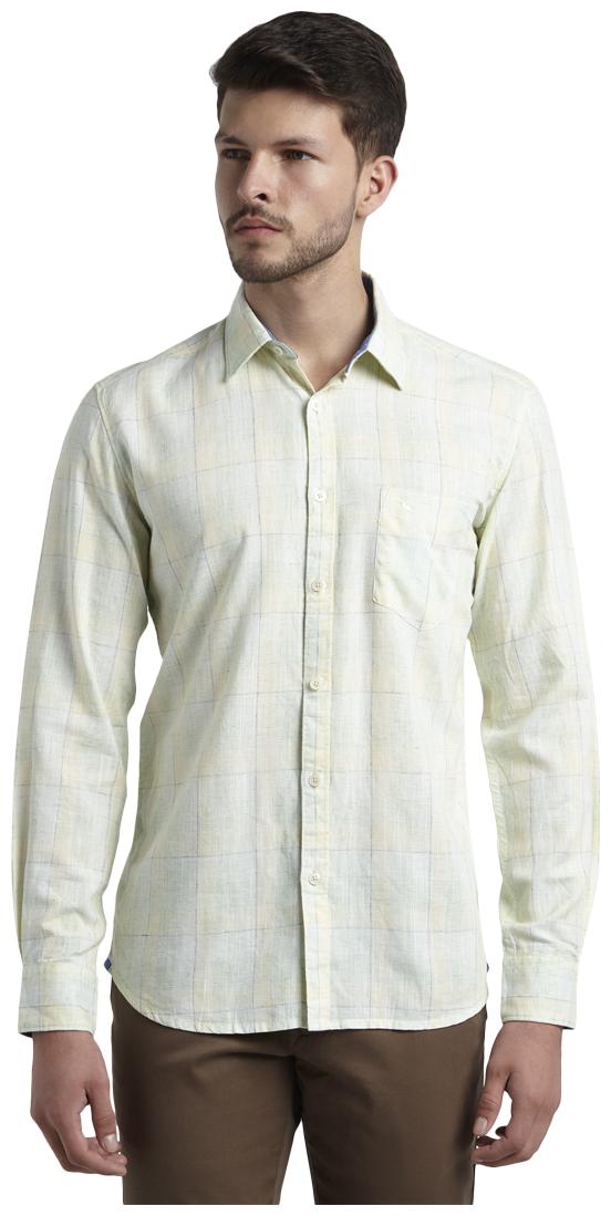 

Parx Men Green Checked Slim Fit Casual Shirt