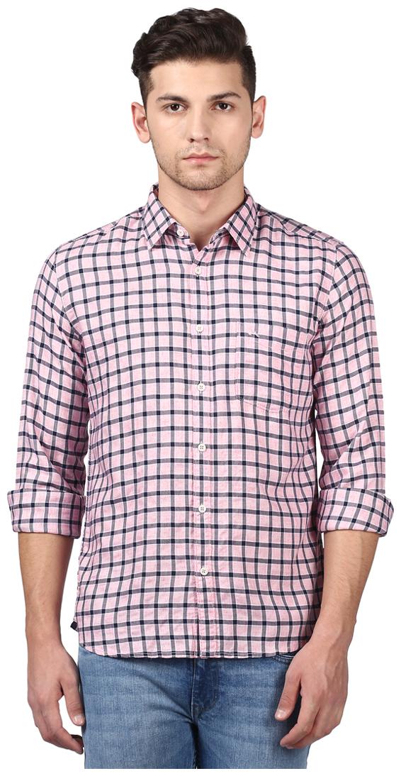 

Parx Men Red Checked Slim Fit Casual Shirt
