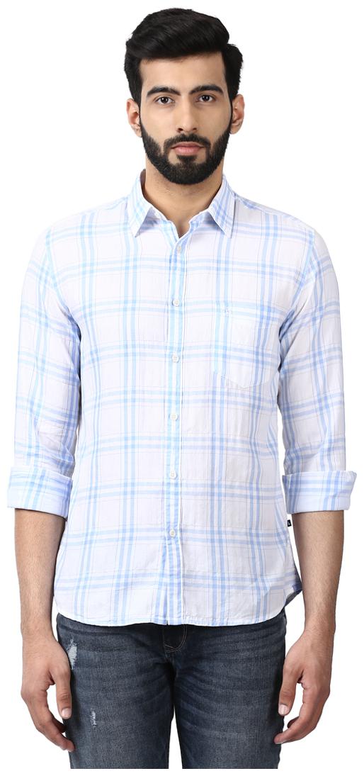 

Parx Men White Solid Slim Fit Casual Shirt