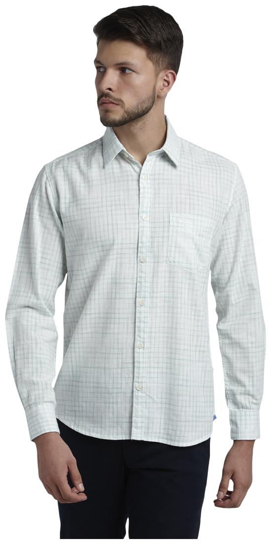 

Parx Men Green Checked Slim Fit Casual Shirt