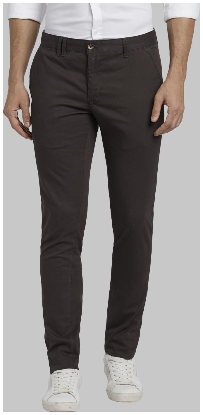 

Parx Men Brown Printed Slim fit Regular trousers