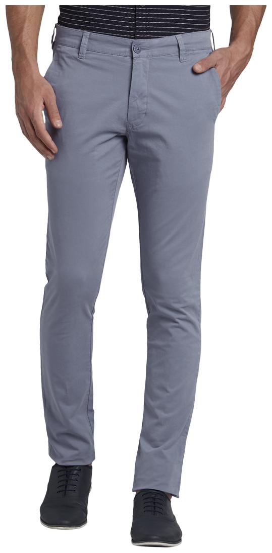 

Parx Men Purple Solid Slim fit Regular trousers