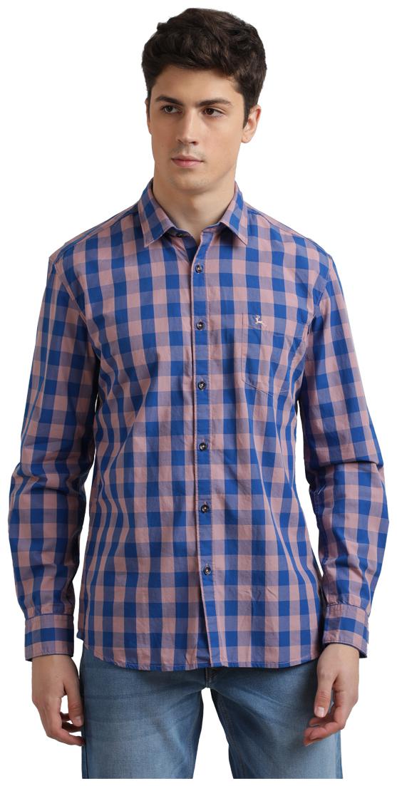 

Parx Men Purple Checked Regular Fit Casual Shirt