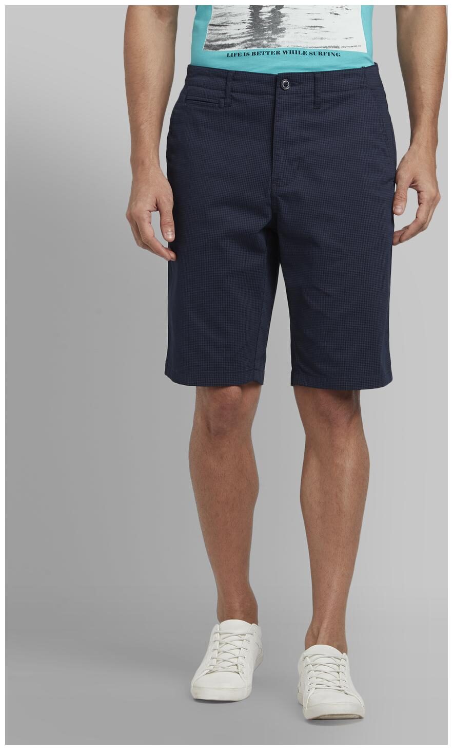

Parx Men Blue Regular Fit Regular Shorts