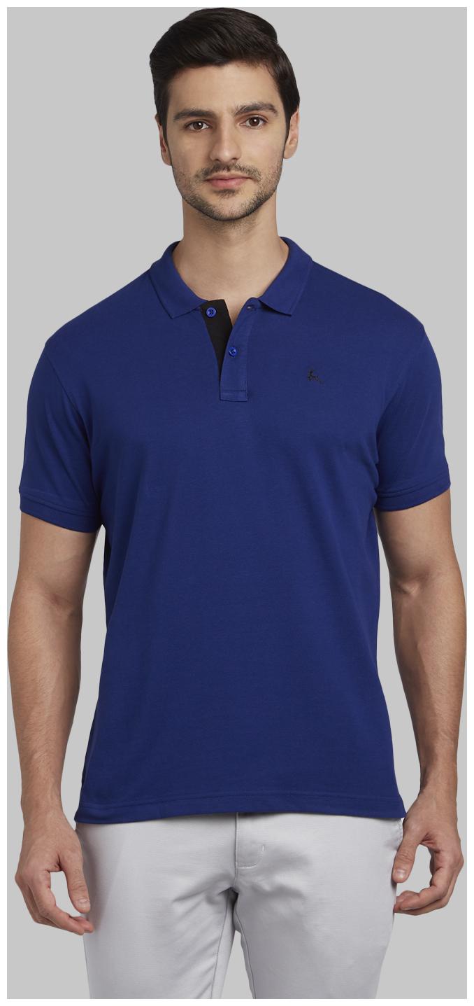 

Parx Men Blue Regular fit Cotton Polo collar T-Shirt - Pack Of 1