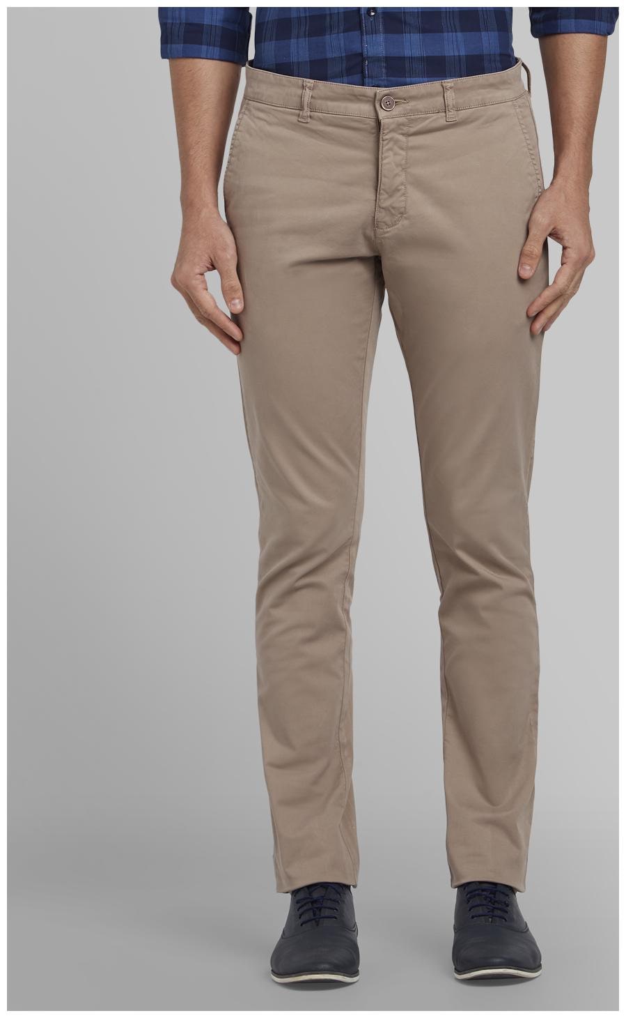 

Parx Men Grey Solid Tapered fit Regular trousers
