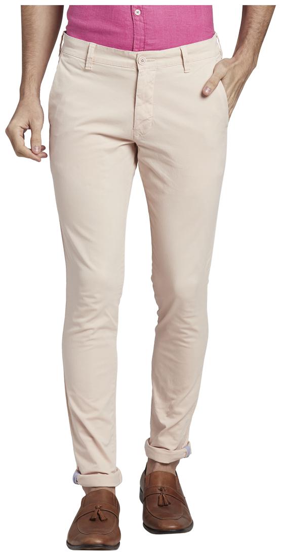 

Parx Men Red Solid Slim fit Regular trousers
