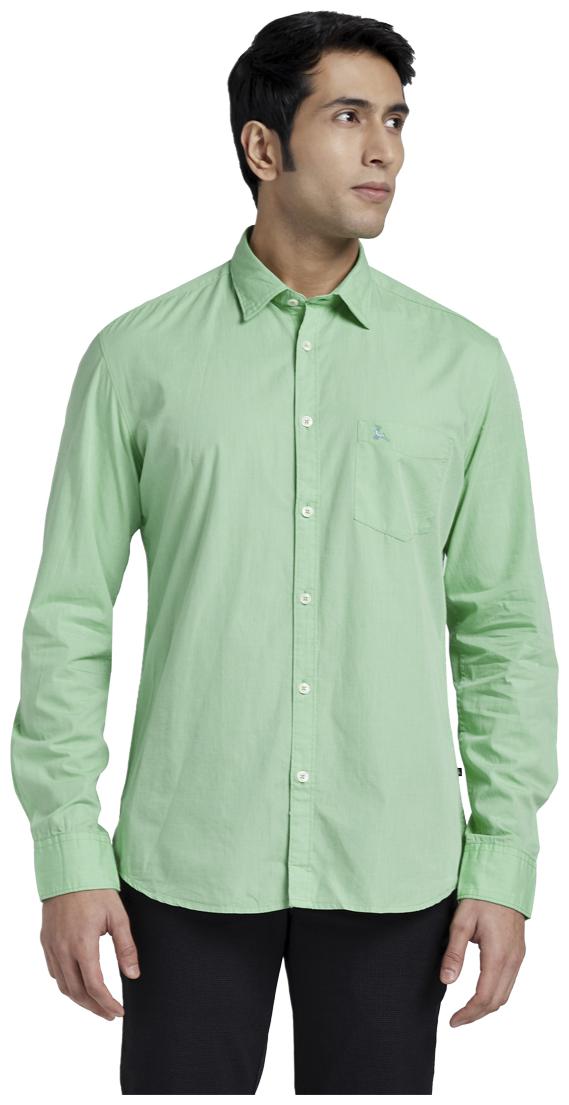 

Parx Men Green Solid Regular Fit Casual Shirt