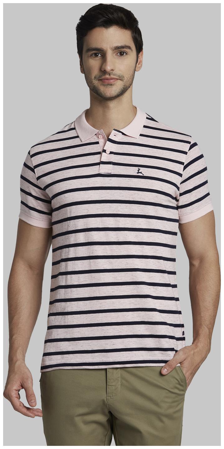 

Parx Men Pink Regular fit Cotton Polo collar T-Shirt - Pack Of 1