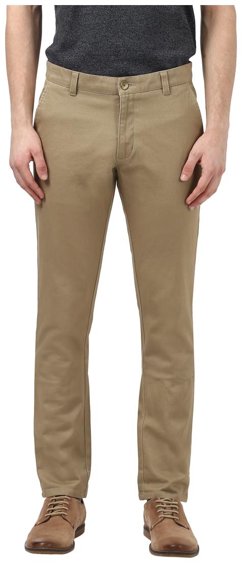 

Parx Men Brown Solid Tapered fit Regular trousers