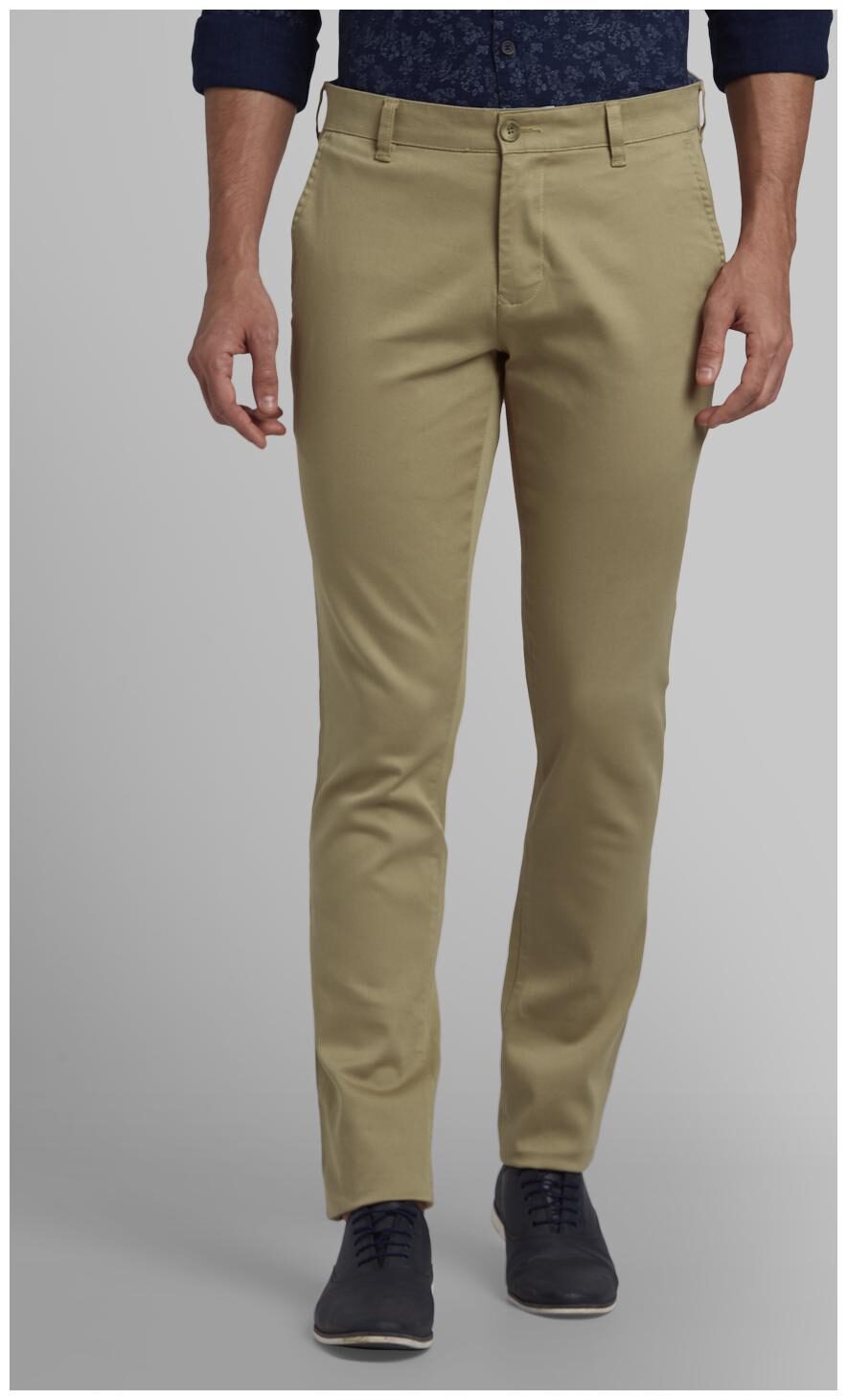 

Parx Men Brown Solid Tapered fit Regular trousers