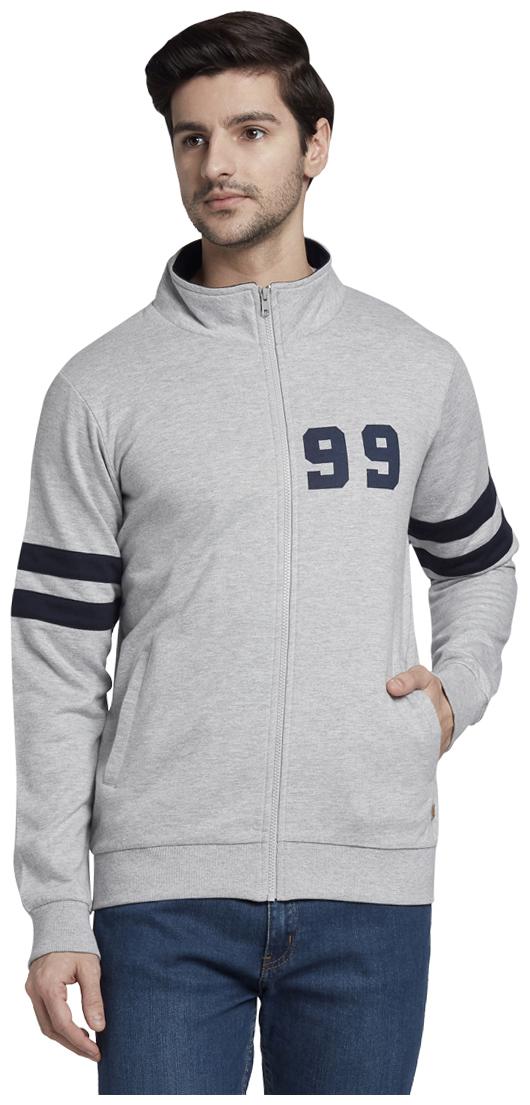 

Parx Cotton Men Grey Sweatshirt