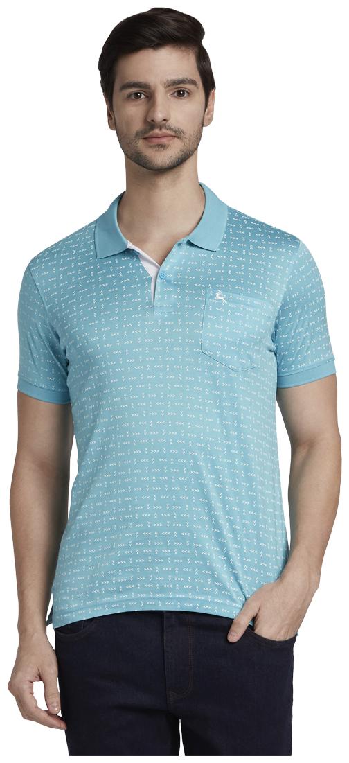 

Parx Men Blue Regular fit Cotton Polo collar T-Shirt - Pack Of 1