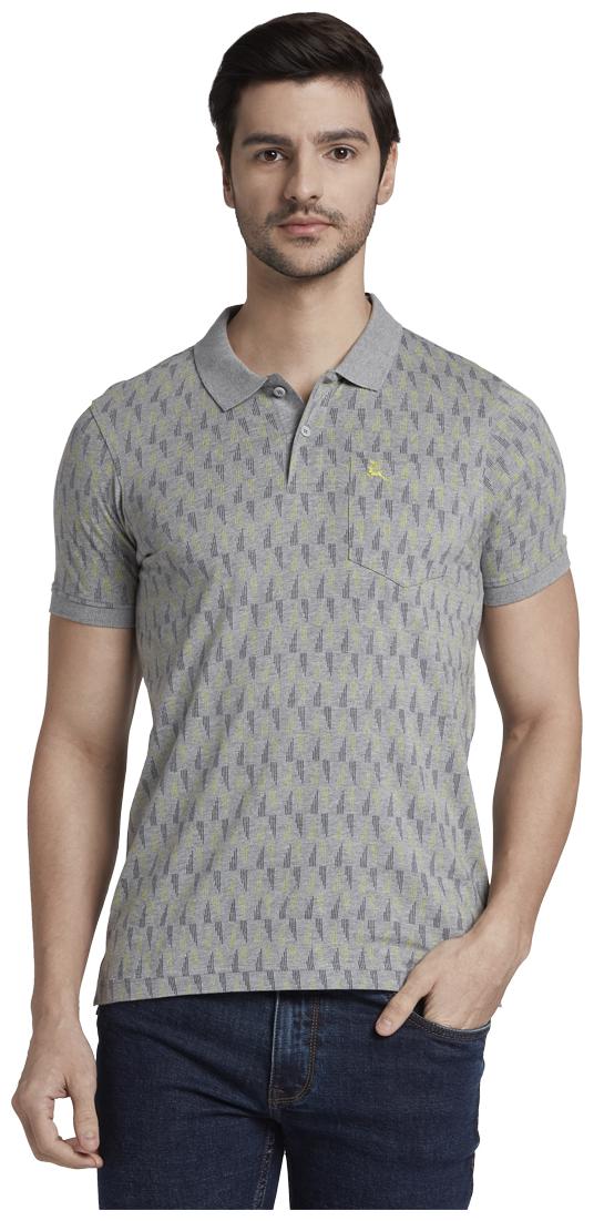 

Parx Men Grey Regular fit Cotton Polo collar T-Shirt - Pack Of 1