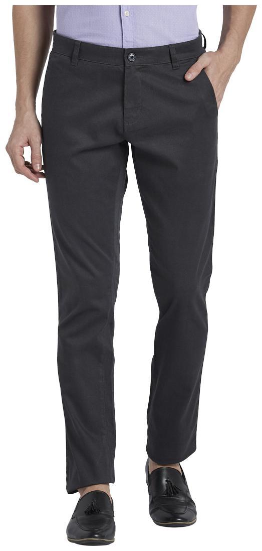 

Parx Men Blue Solid Tapered fit Regular trousers