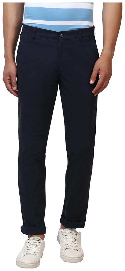

Parx Men Blue Solid Regular fit Regular trousers
