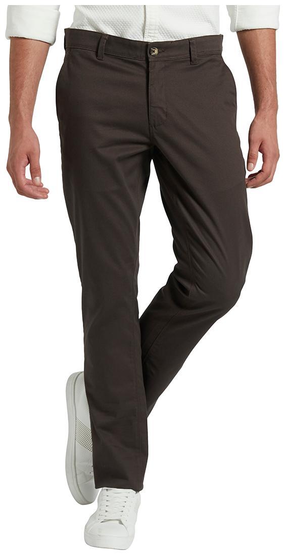 

Parx Men Brown Solid Tapered fit Regular trousers