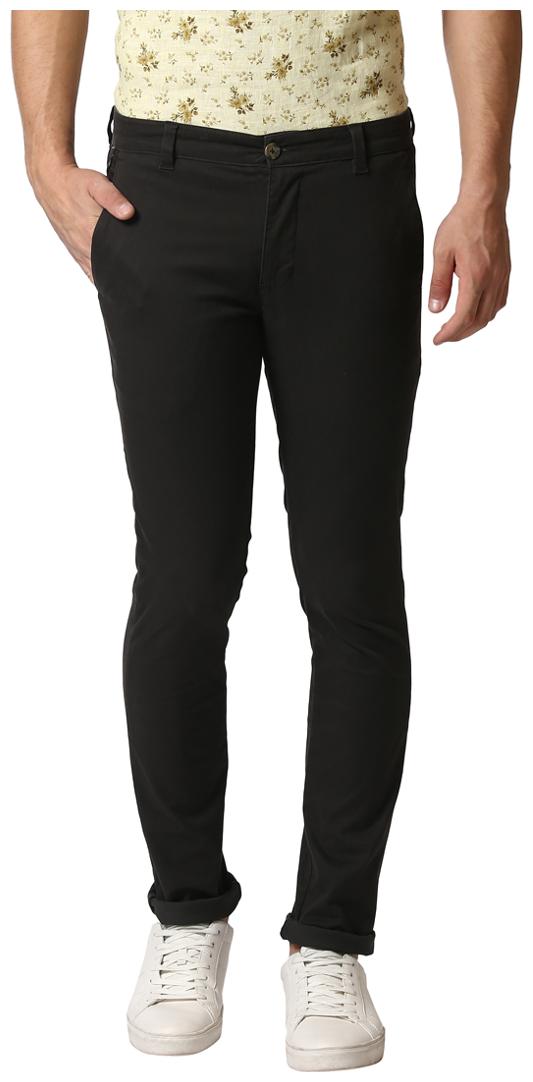 

Parx Men Green Solid Slim fit Regular trousers