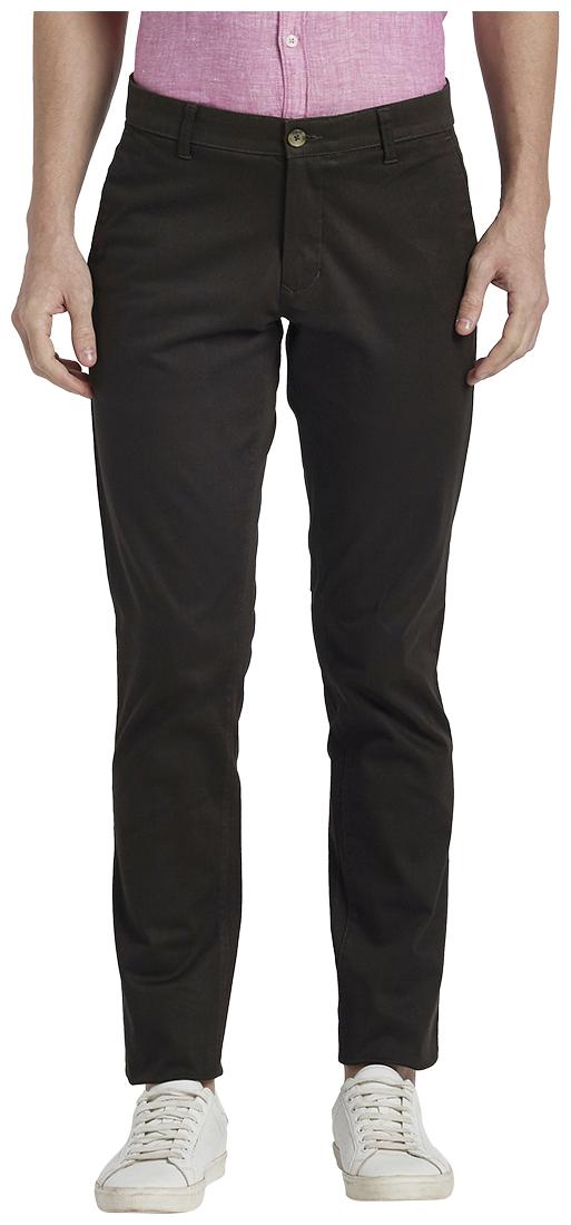 

Parx Men Green Solid Tapered fit Regular trousers