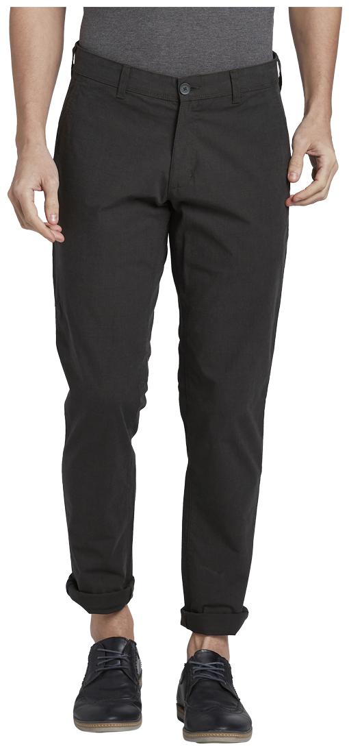 

Parx Men Green Solid Tapered fit Regular trousers