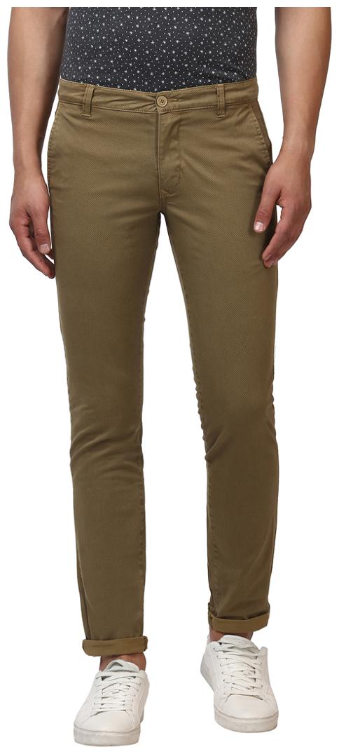 

Parx Men Brown Printed Regular fit Regular trousers