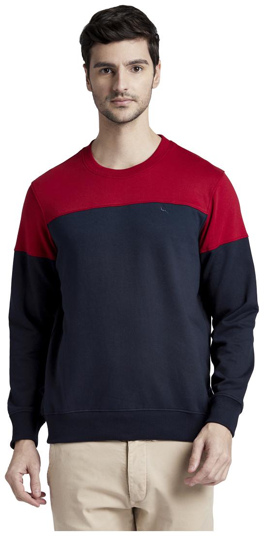 

Parx Men Red Round neck Sweatshirt