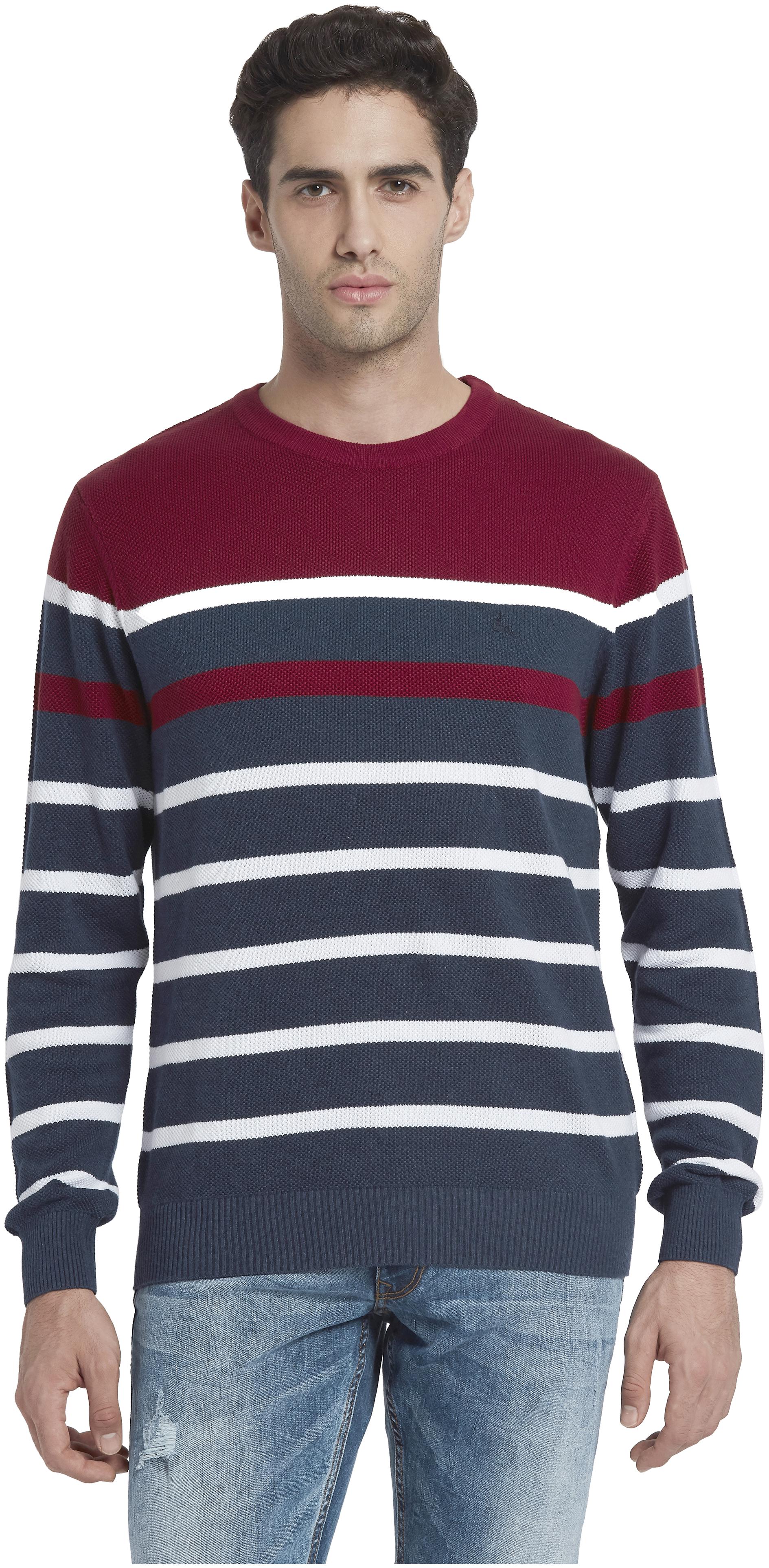 

Parx Men Red Round neck Pullover