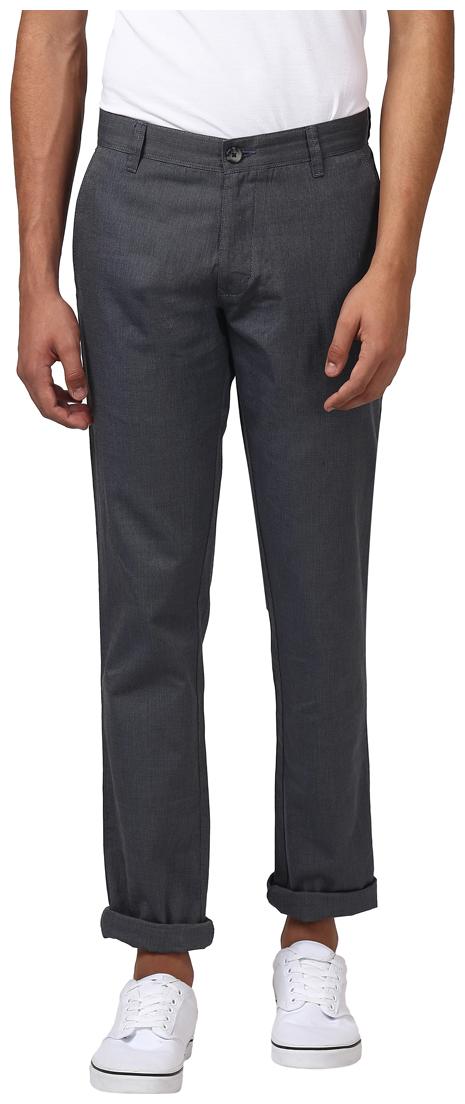 

Parx Grey Slim Tapered Fit Trouser