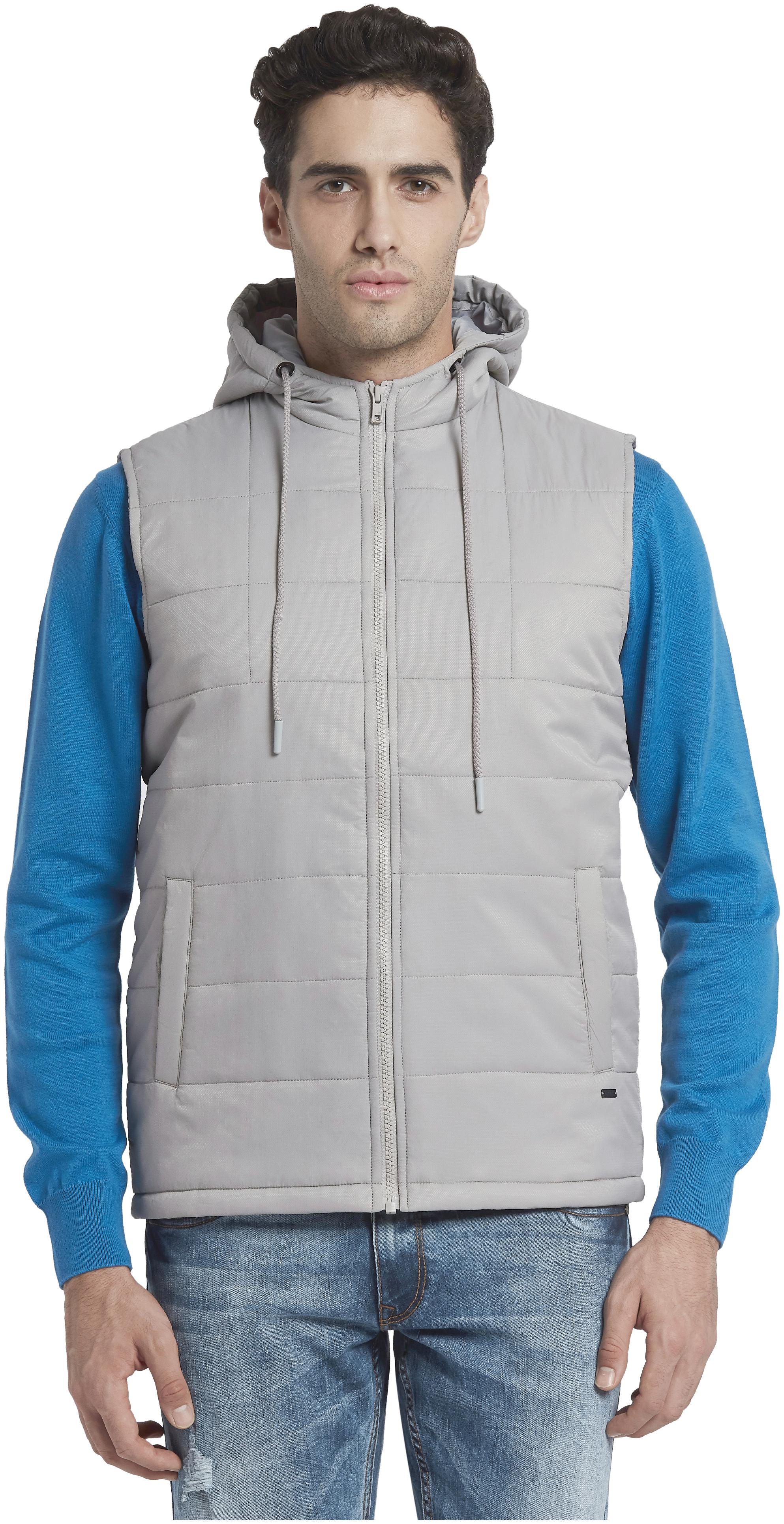

Parx Men Grey Solid Bomber jacket