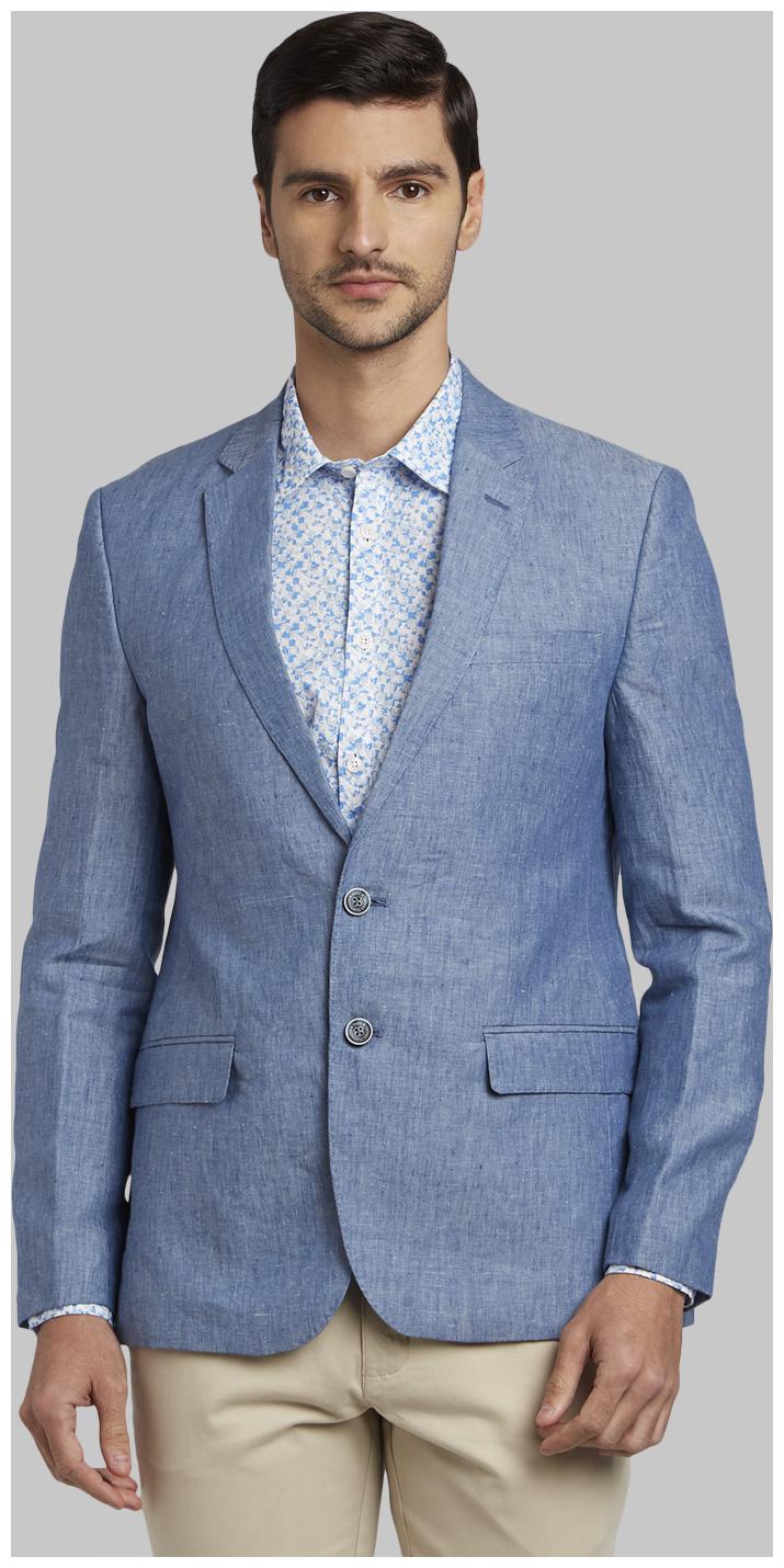 

Parx Men Blue Solid Regular fit Single Breasted Blazer