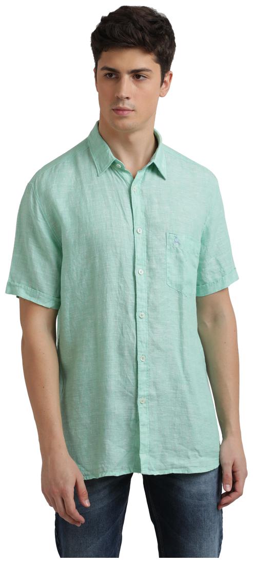 

Parx Men Green Solid Regular Fit Casual Shirt