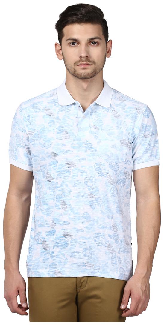 

Parx Men Blue Regular fit Cotton Round neck T-Shirt - Pack Of 1