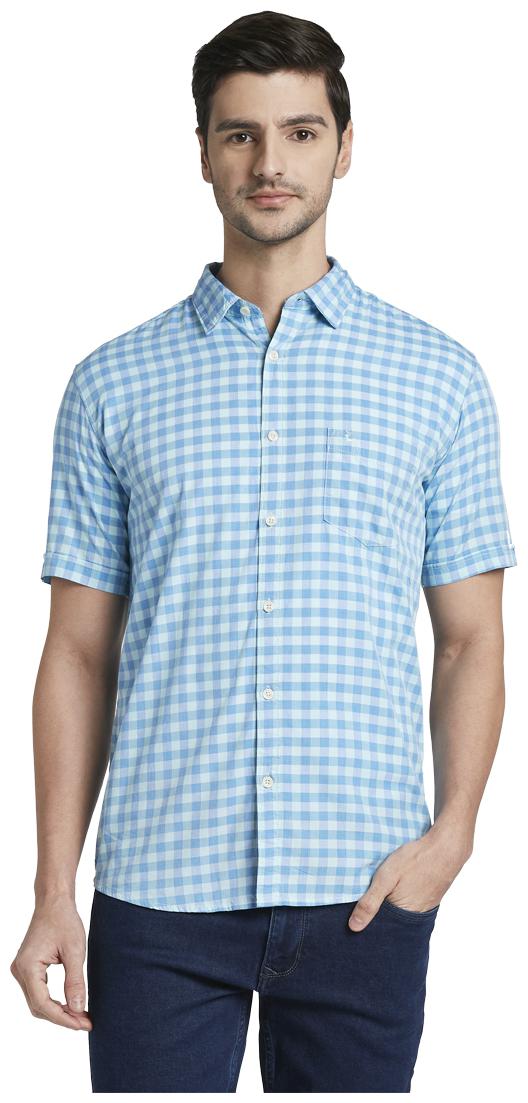 

Parx Men Green Checked Slim Fit Casual Shirt
