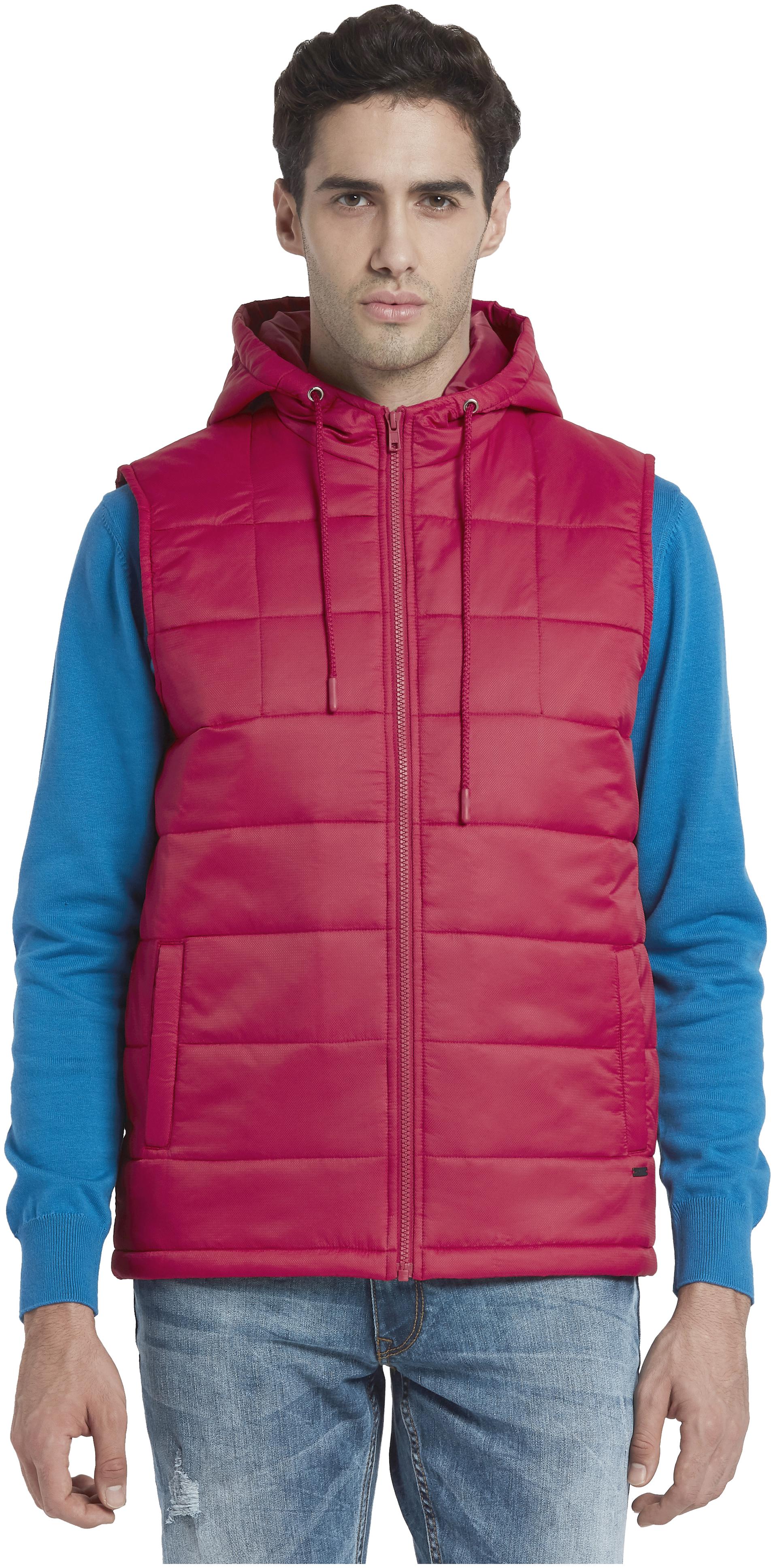

Parx Men Red Solid Bomber jacket