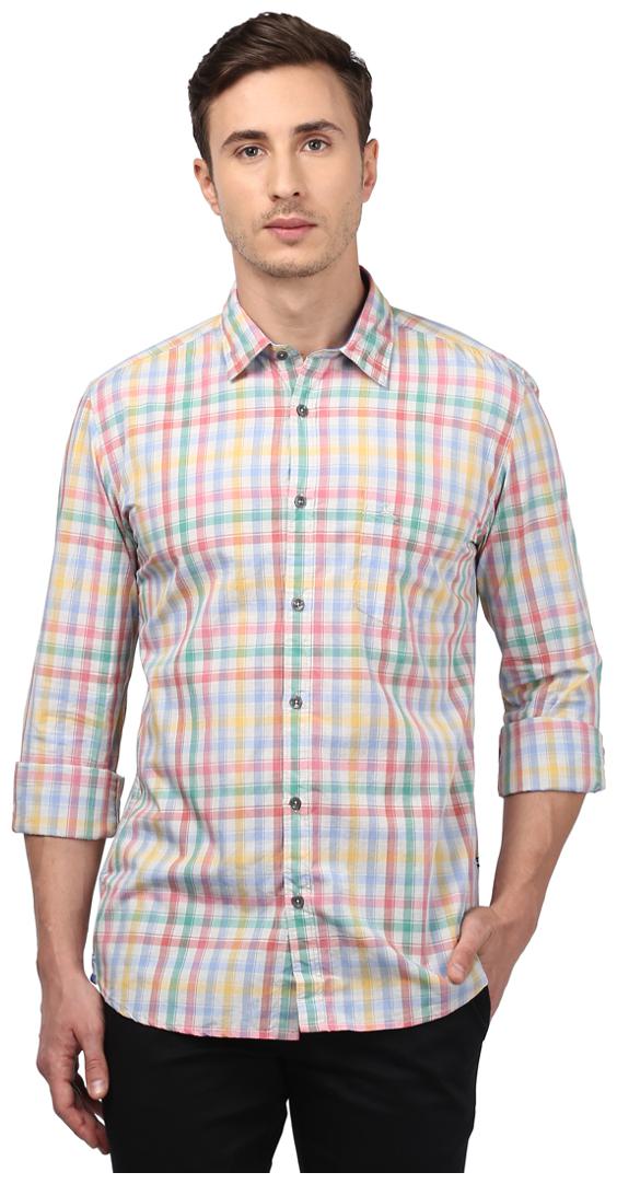 

Parx Men Multi Checked Slim Fit Casual Shirt