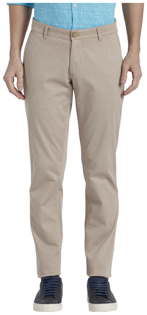 

Parx Men Brown Solid Tapered fit Regular trousers