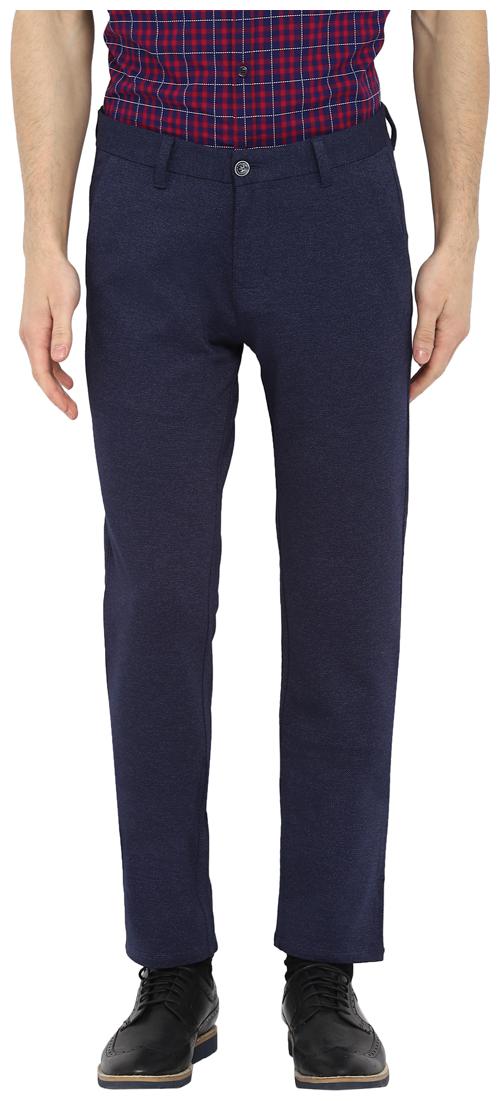 

Parx Men Black Solid Tapered fit Regular trousers