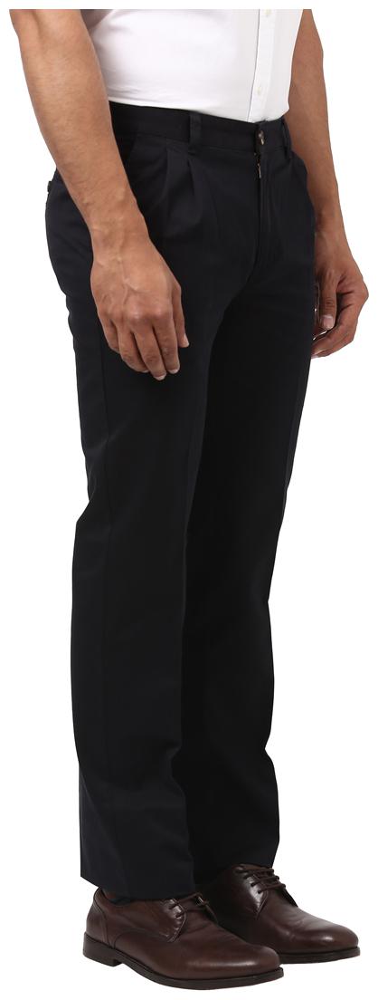 

Parx Men Black Solid Regular fit Regular trousers