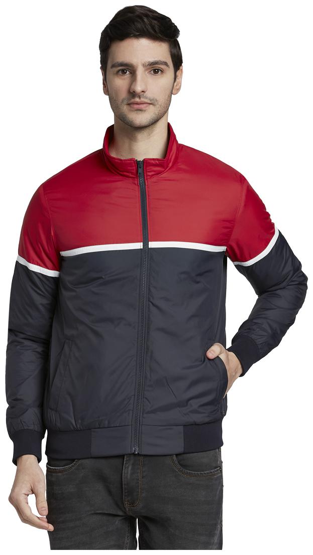 

Parx Men Colorblocked Jackets Red