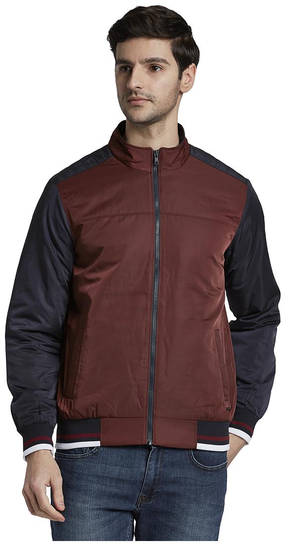 

Parx Men Colorblocked Jackets Maroon